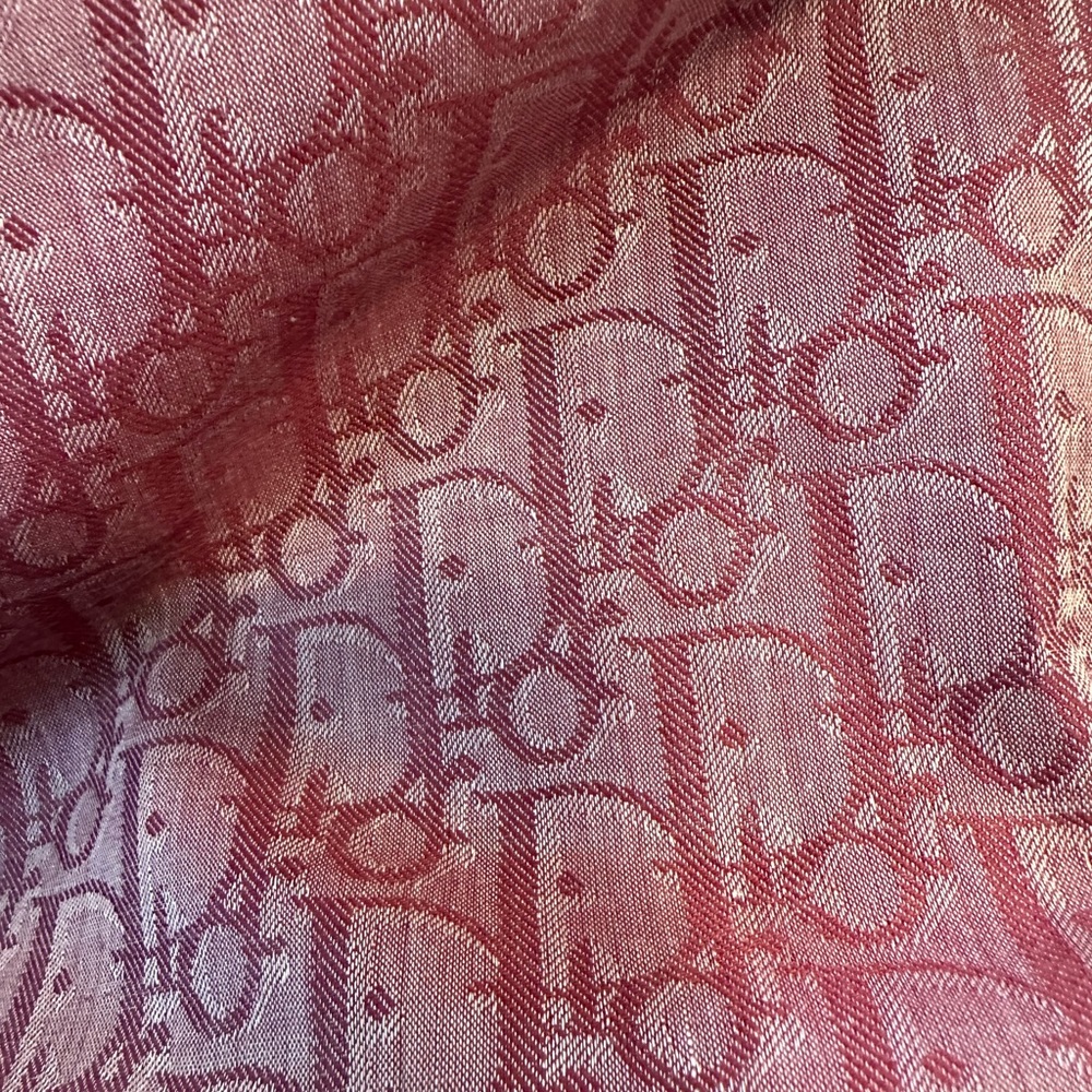 FREE Dior logo scarf used, cotton dry cleaned with a $400purchase - Picture 3 of 6